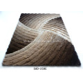 Polyester 150D Silk Shaggy 3D Carpet